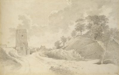 Oxford Castle and the Castle Mound by John Baptist Malchair